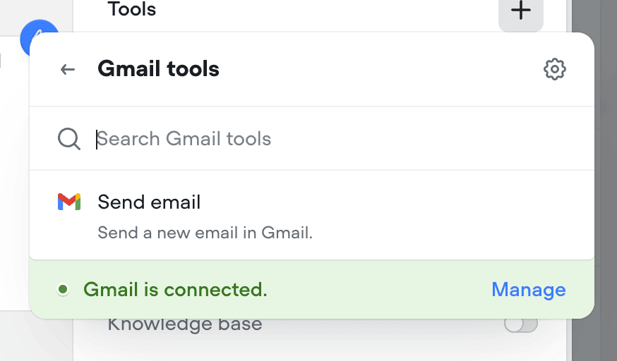 Gmail tools: let your AI agents send emails