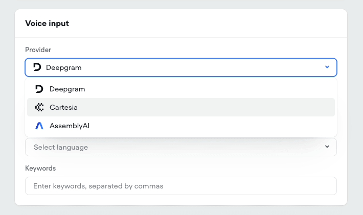 New Speech-to-Text Providers