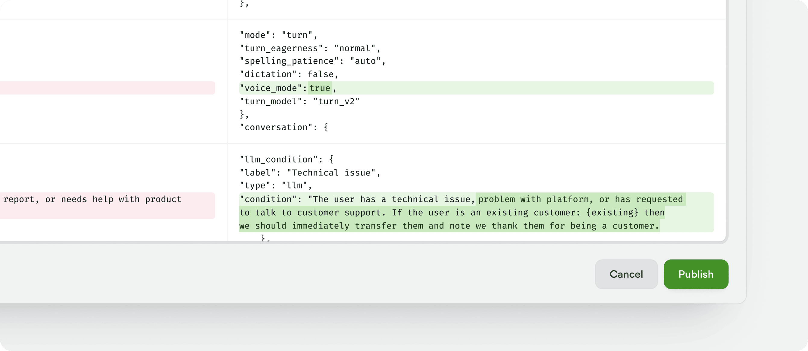Publish Diff