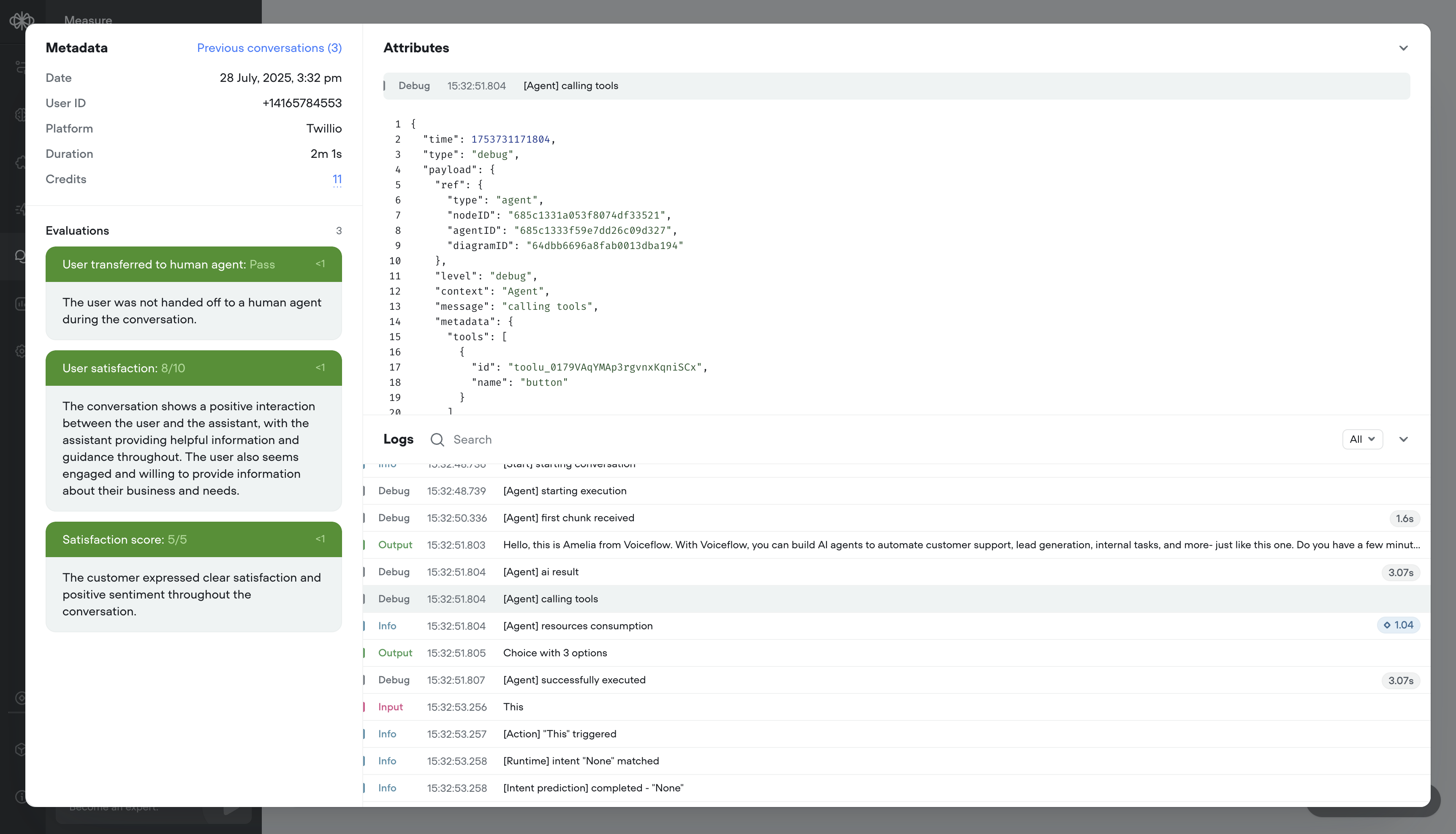 Better transcripts. Custom evaluations. Better AI agents.