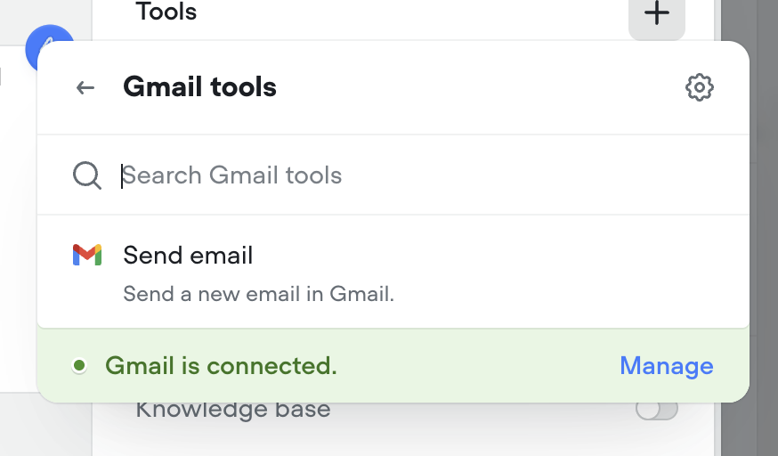 Gmail tools: let your AI agents send emails
