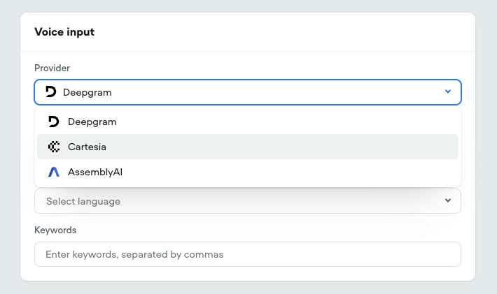 New Speech-to-Text Providers