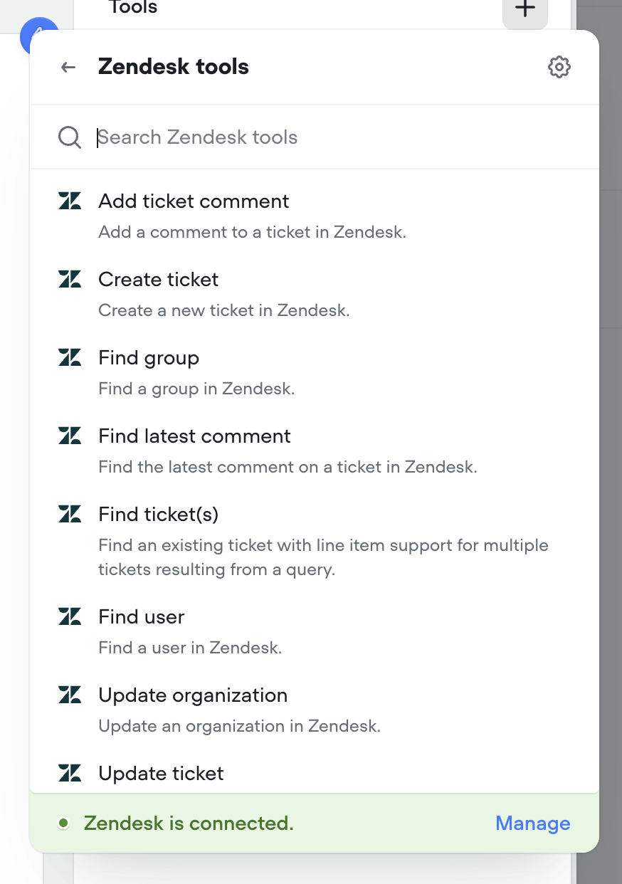 Zendesk tools