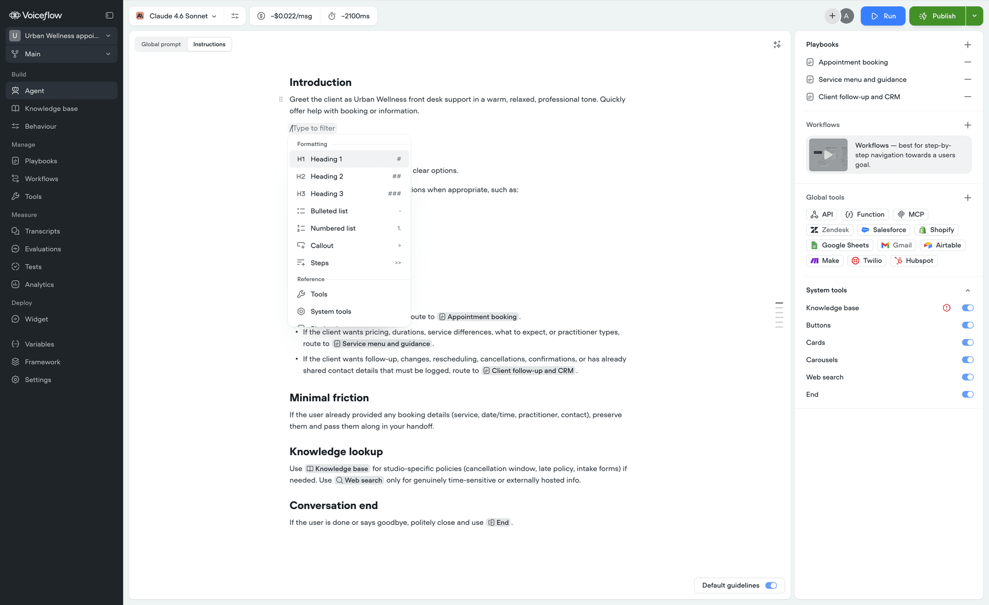 Editor Insert Menu Docs