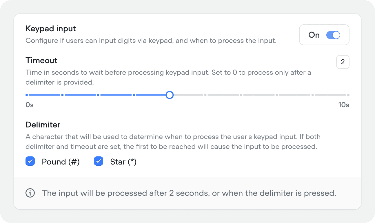 Keypad Input Docs