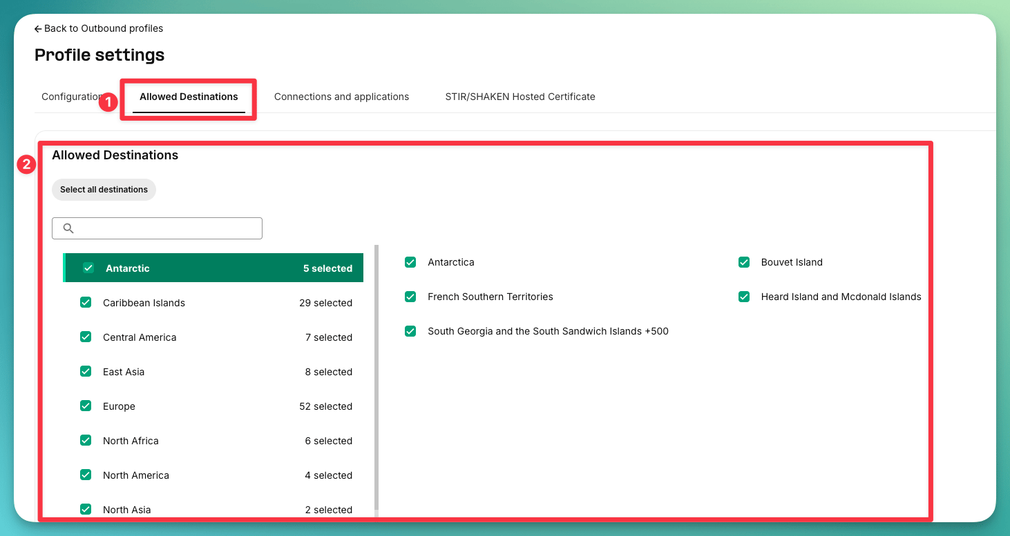 Enable geographic permissions