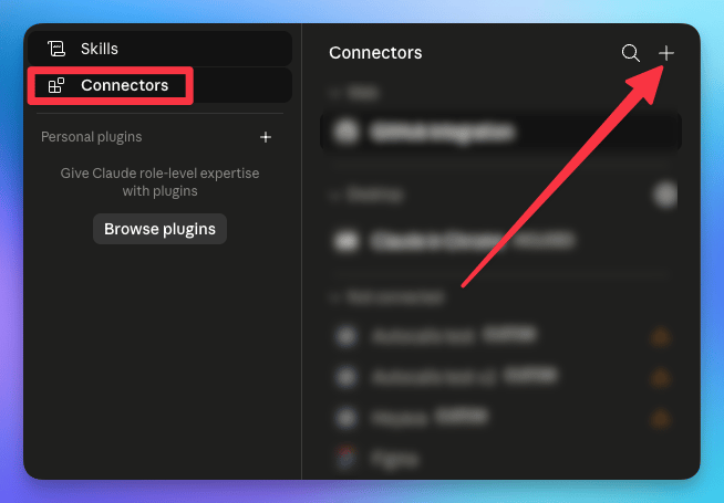 Add a custom connector in Claude
