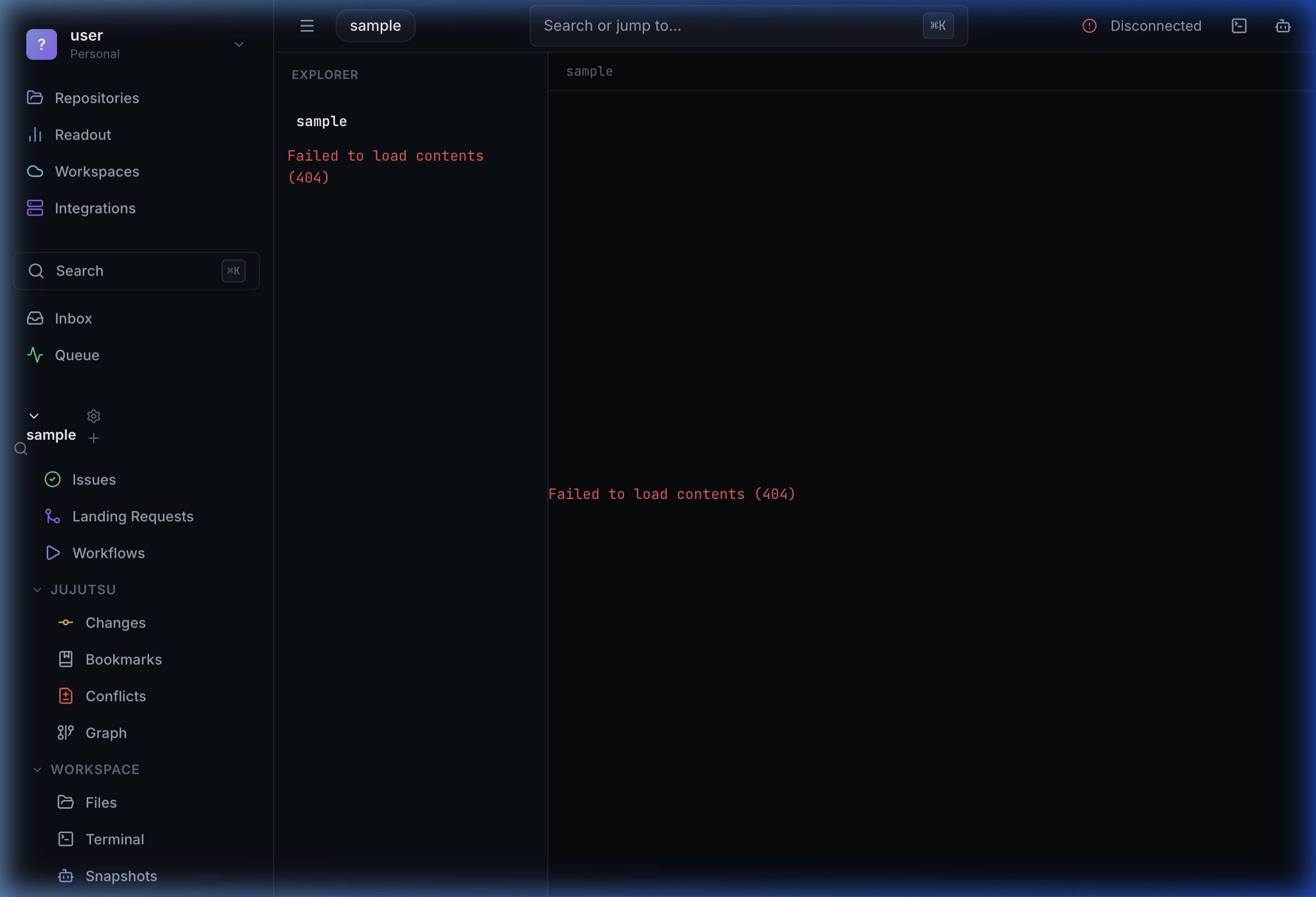 Jujutsu-Native Repo View