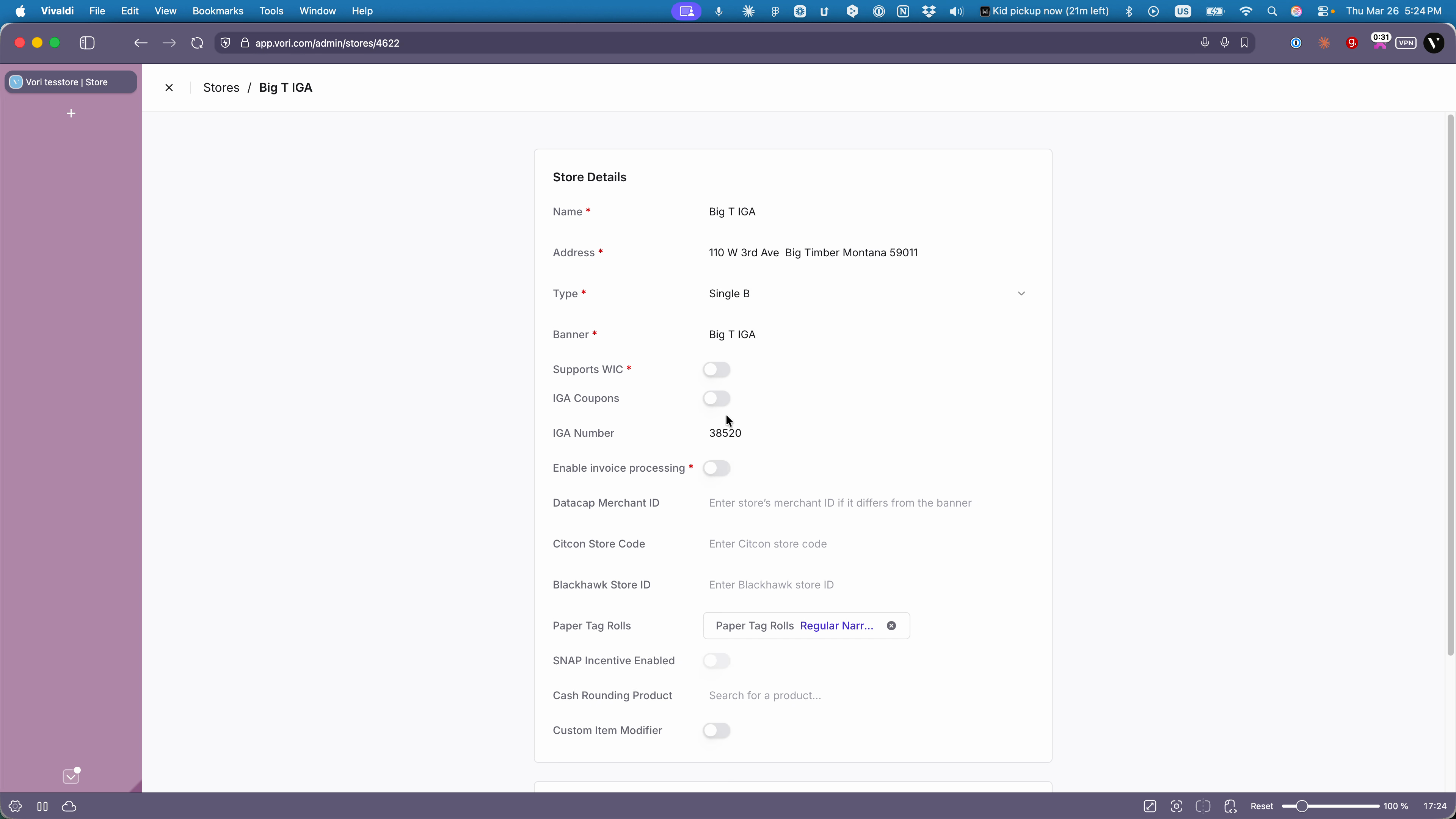 Toggle IGA coupon network