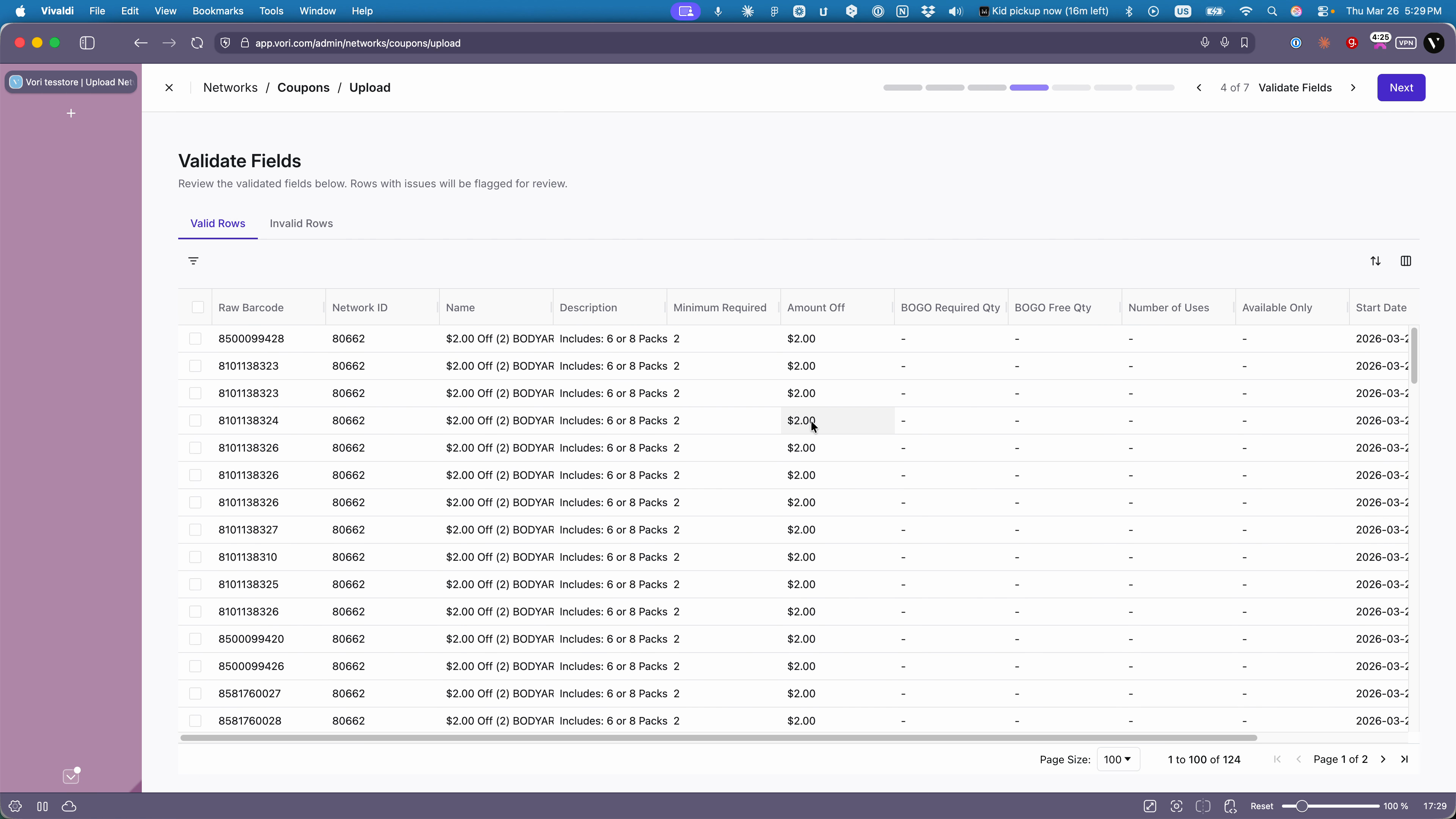 Review mapped fields