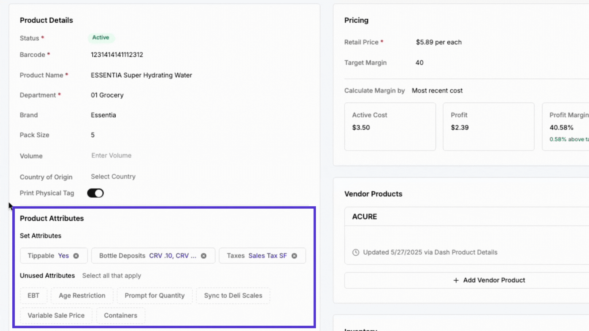 Add Attributes from Picklist