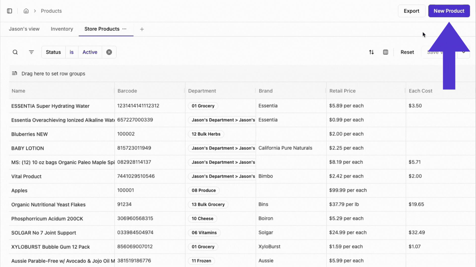 New Product - Quick Create