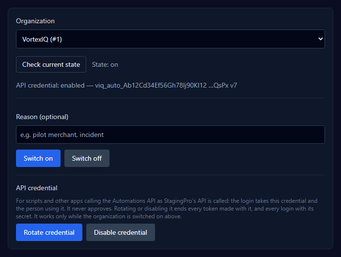 Automations Client ID Secret 05