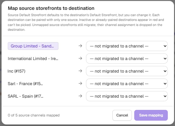 Channel Mapping
