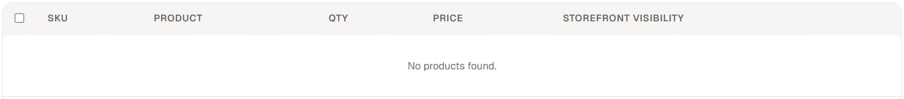The Selective Migration products table with SKU, product, quantity, price and Storefront visibility columns, and the Schedule for later button in the action bar
