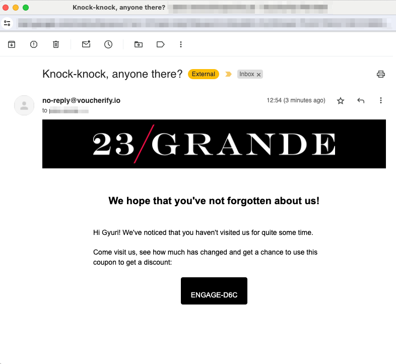 Message code example