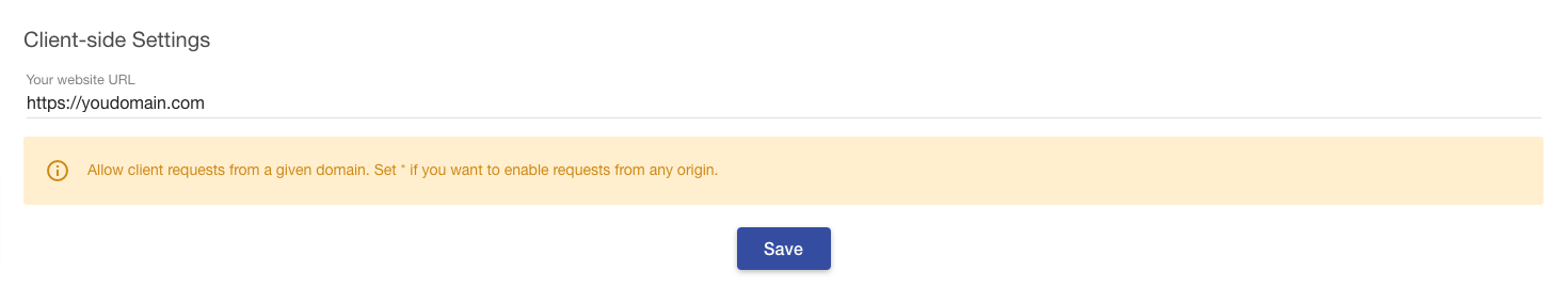 Domain Settings