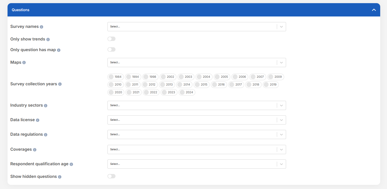 Advance Search-Questions
