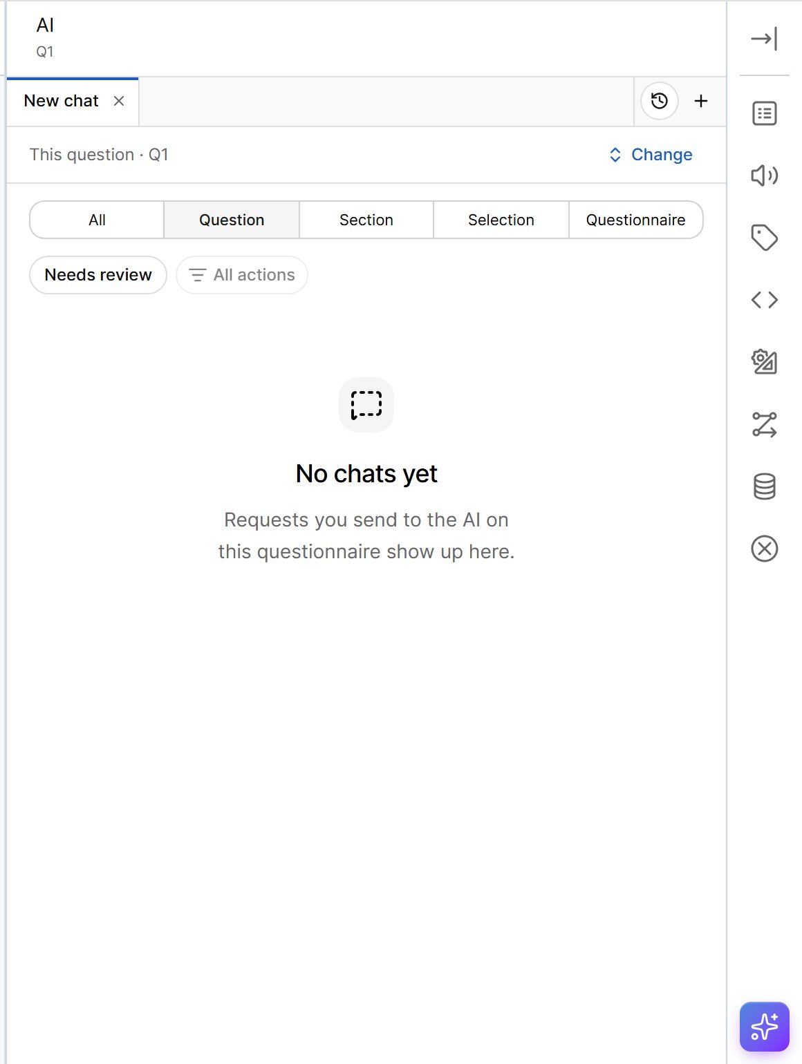 AI Assistant chat history