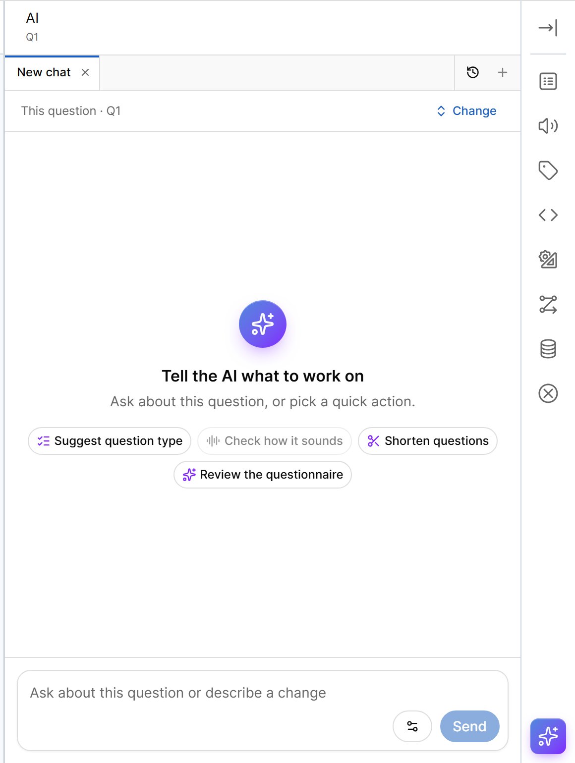 AI Assistant panel in the editor