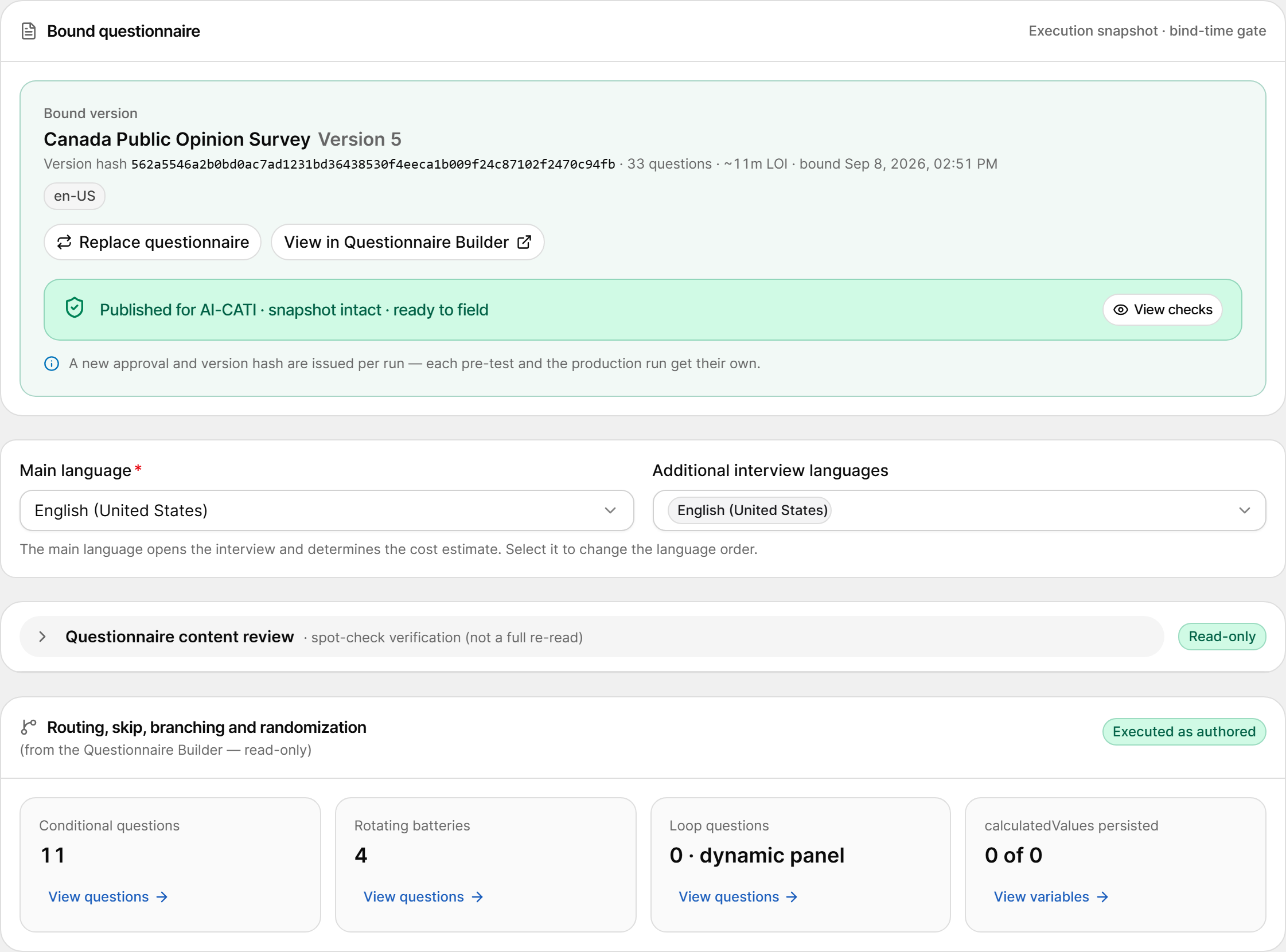 Step 2 · Questionnaire
