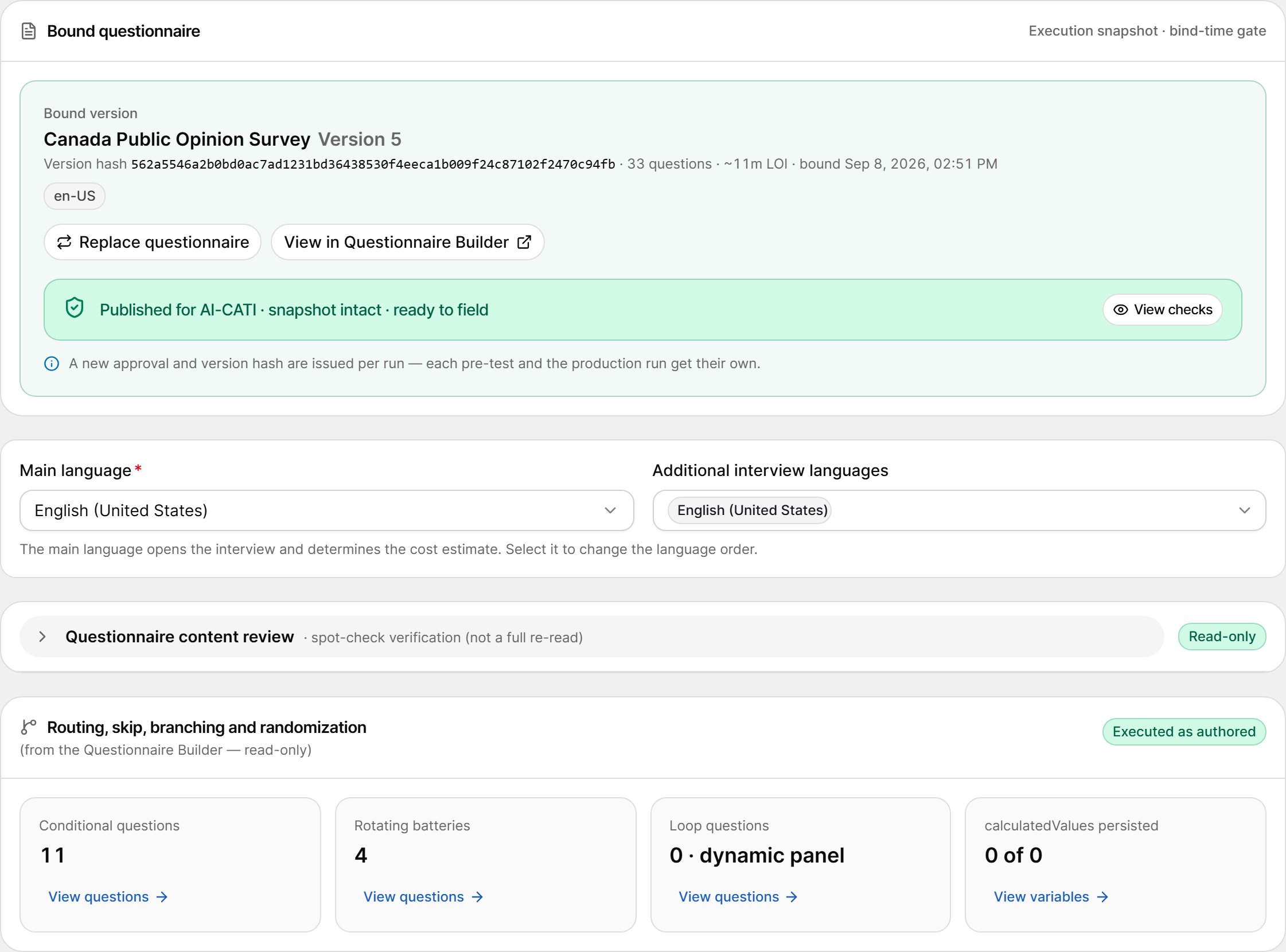Step 2 · Questionnaire