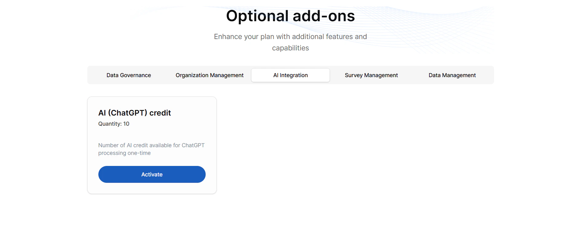 Add‑Ons