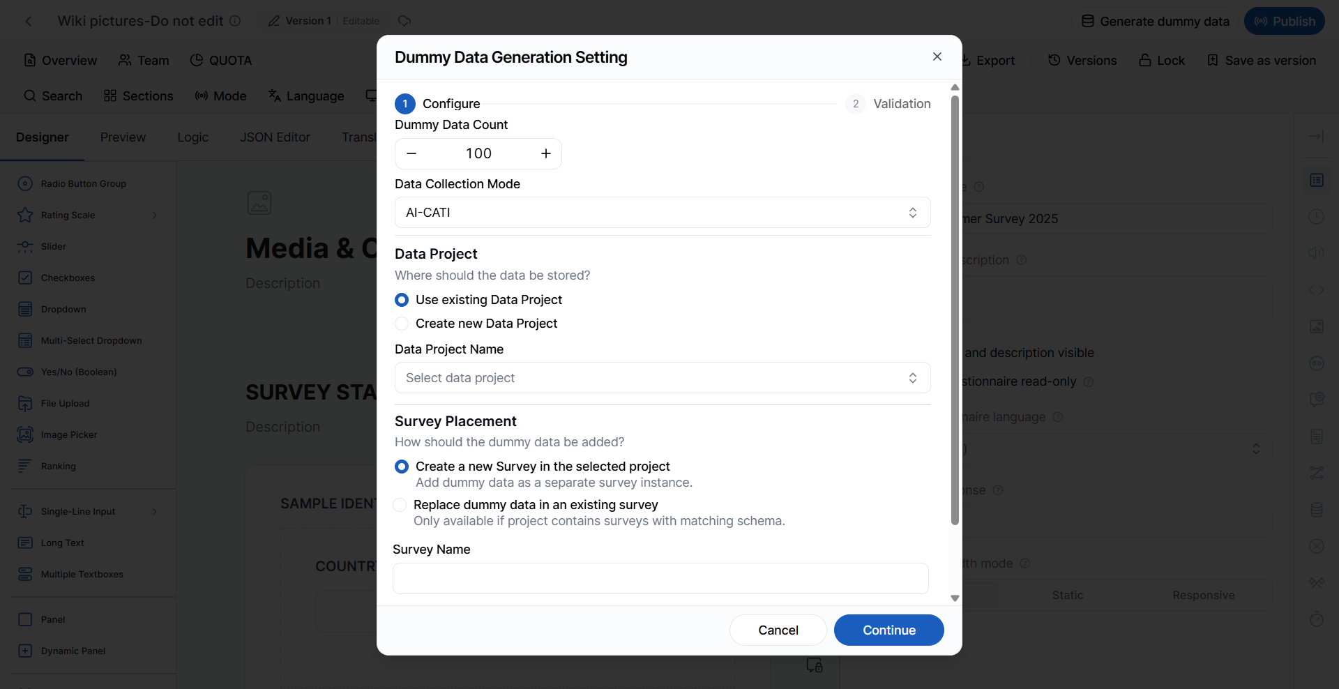 dummy data