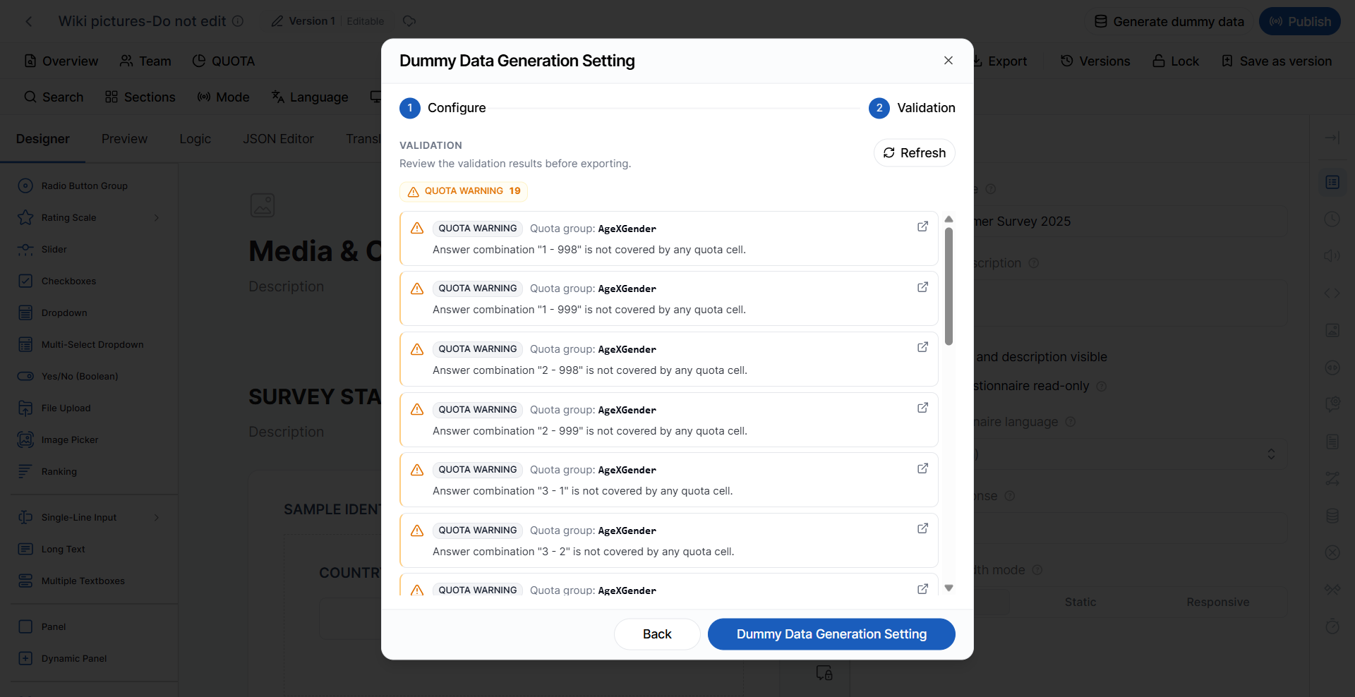 dummy data