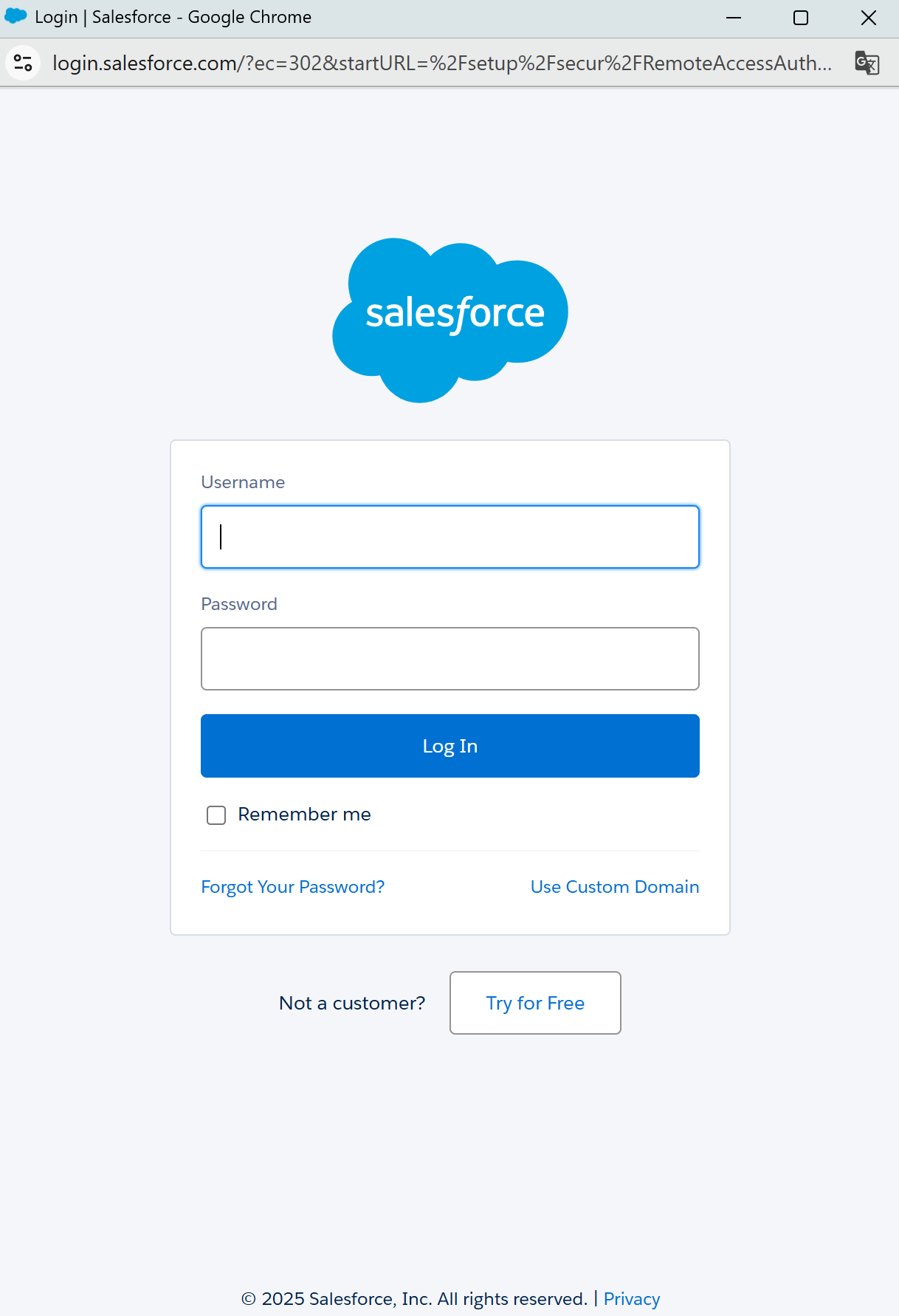 salesforce login