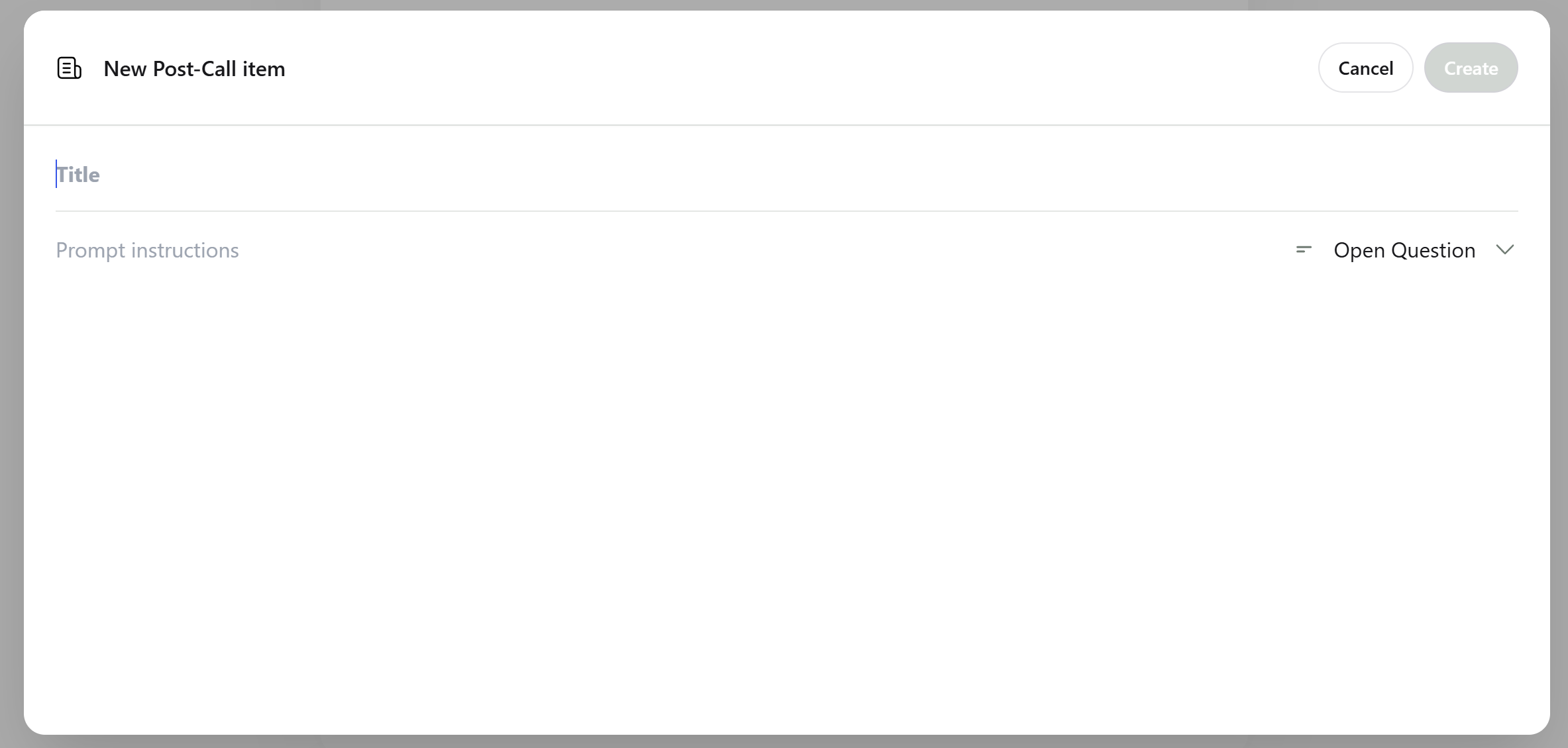 create a key question