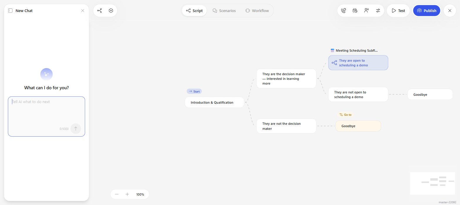 Expanded AI chat panel with the prompt field