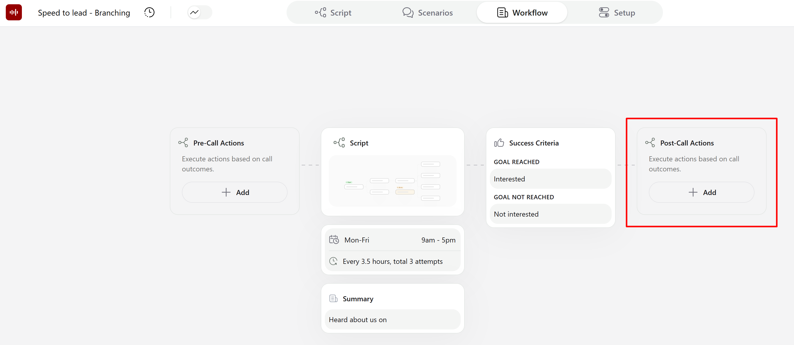webhook workflow tab