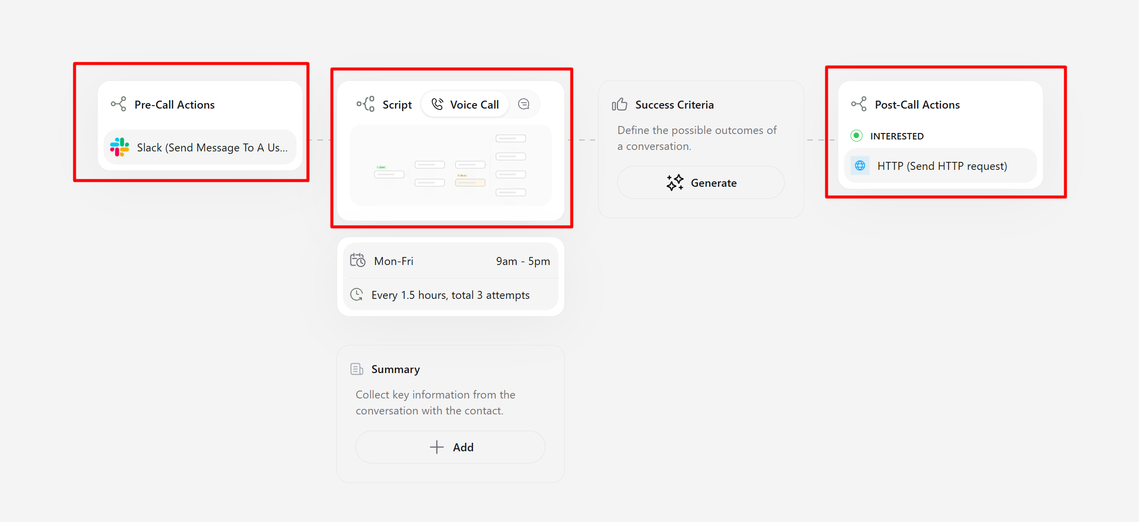 Workflow actions overview