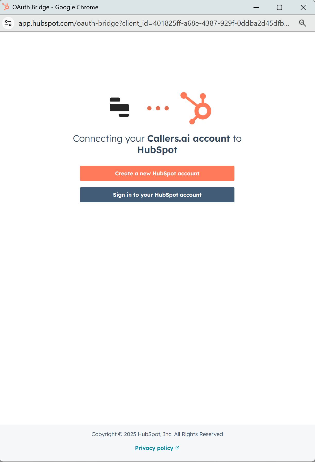 hubspot authorize