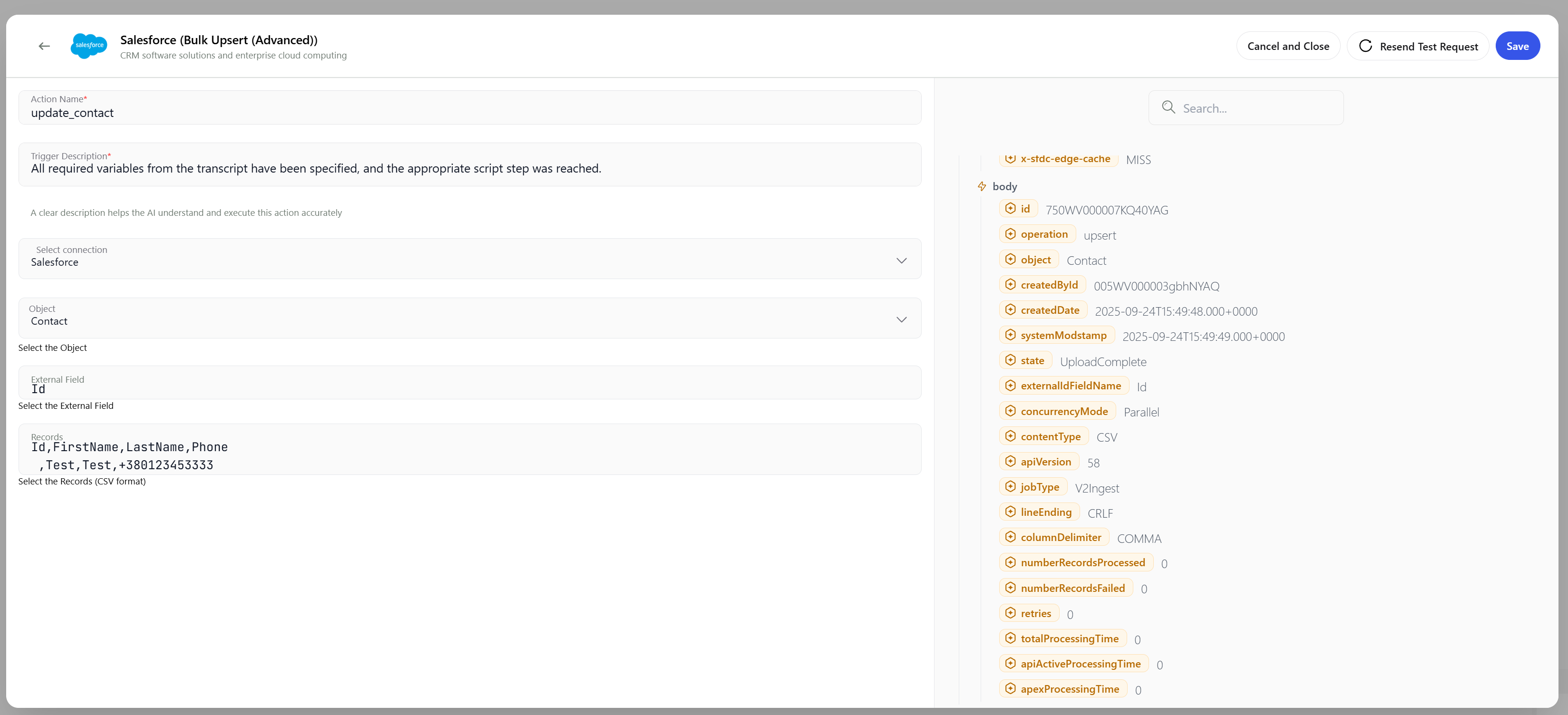 salesforce upsert insert