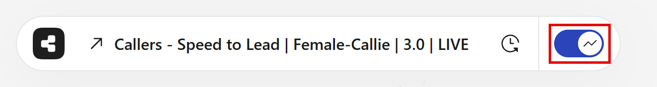 The Insights Mode toggle next to the agent name in the editor header