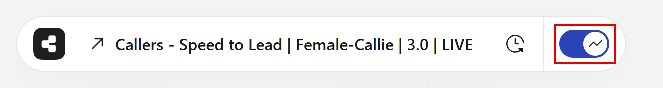 The Insights Mode toggle next to the agent name in the editor header