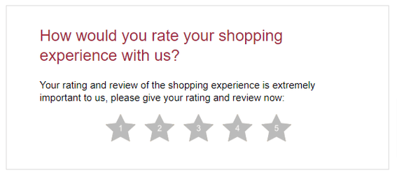 Service review email