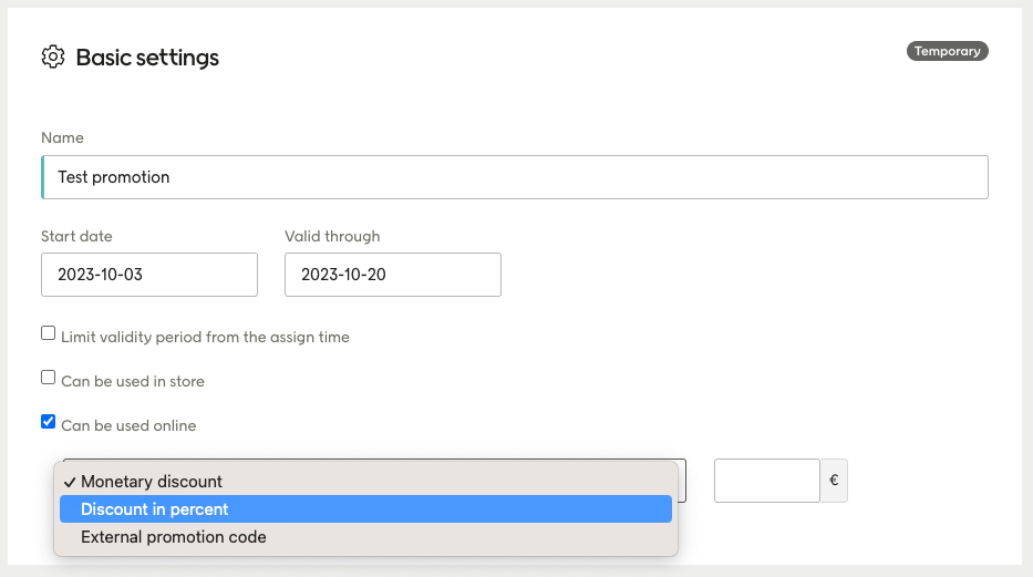 Enabling promotions and vouchers