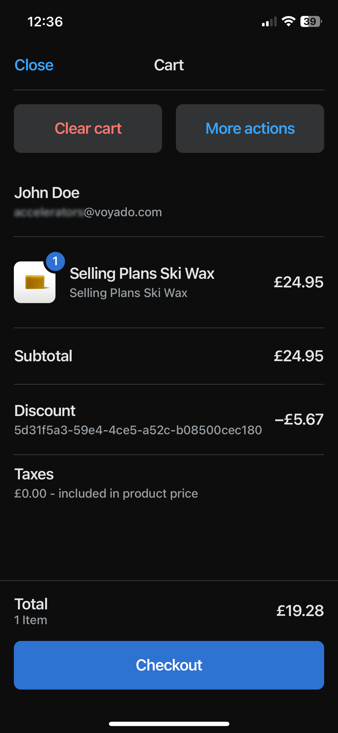 Manage Voyado discounts