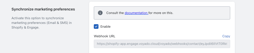 Syncing with webhook enabled