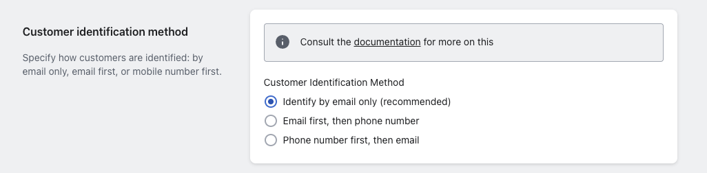 Customer identification method