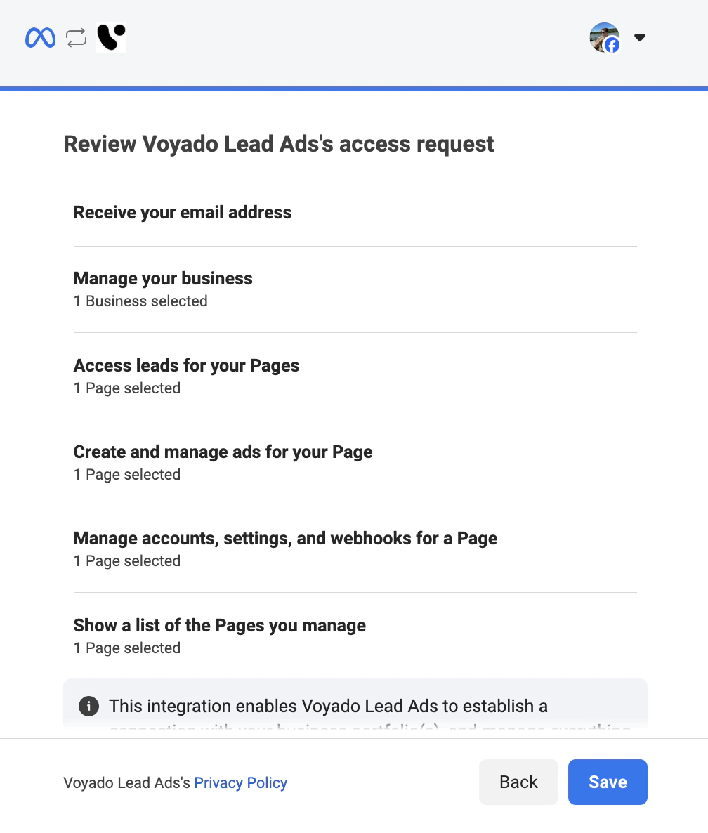 Connecting to Facebook