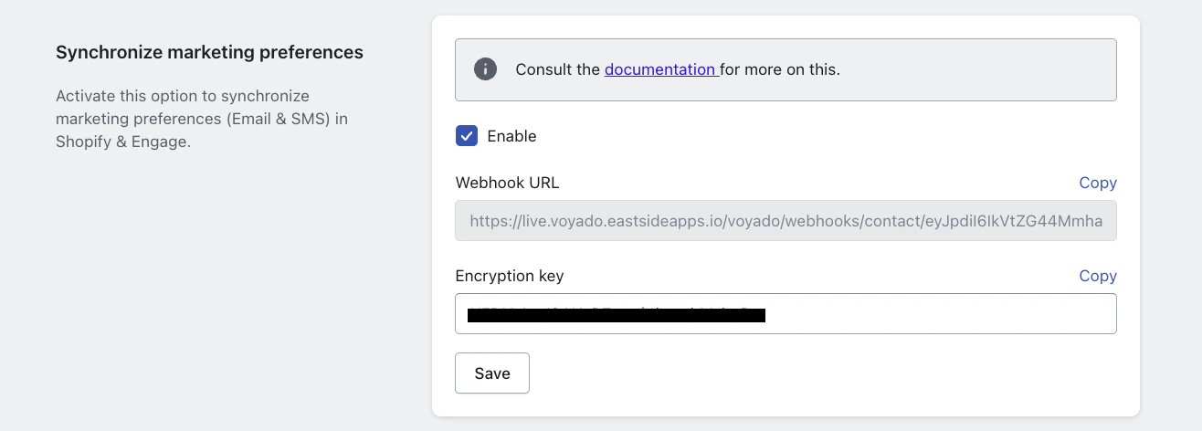 Syncing with webhook enabled