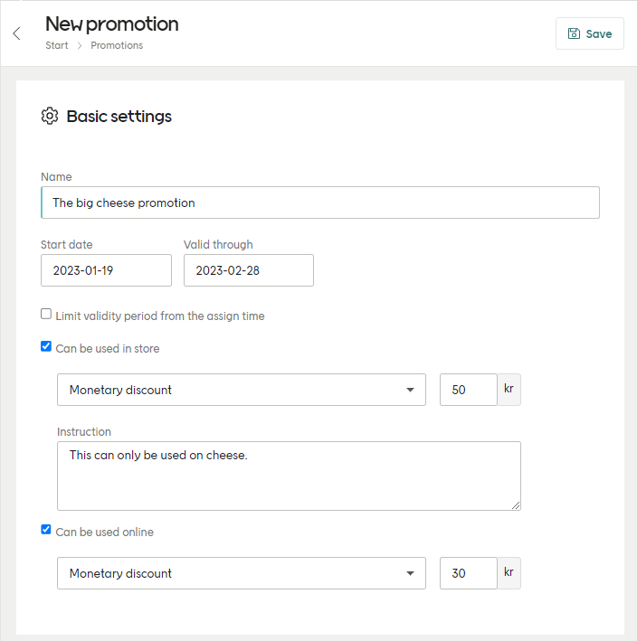 Setting up a multichannel promotion in Engage