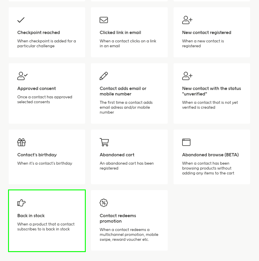 The automation trigger