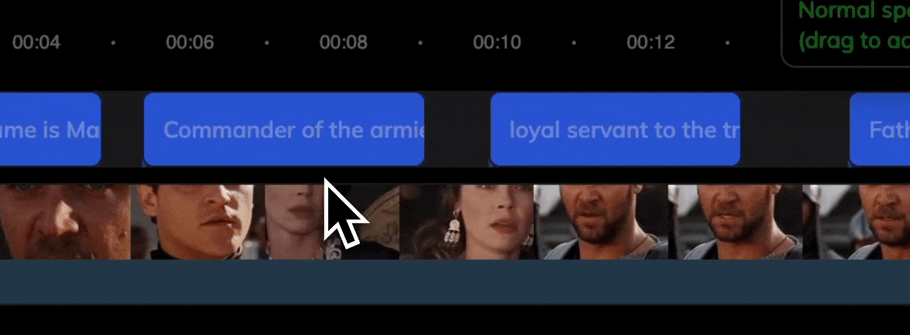 Ajustar o tempo da fala