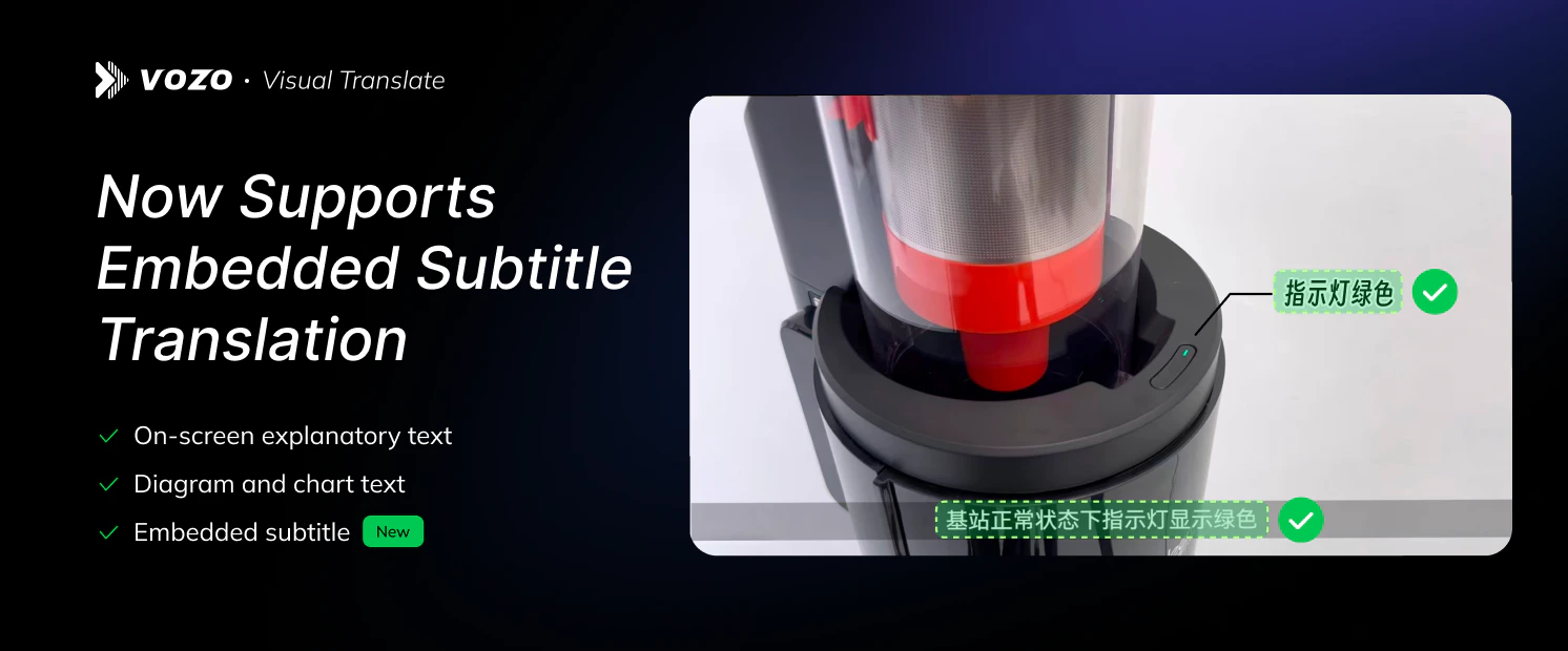 Traduction de sous-titres intégrés maintenant supportée