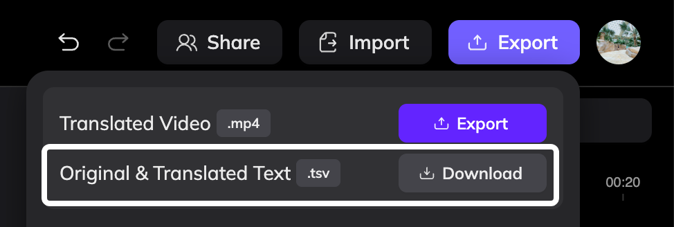 Visual Translate Download Text